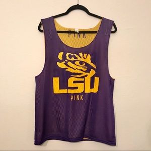 PINK Victoria’s Secret LSU Jersey Tank REVERSIBLE